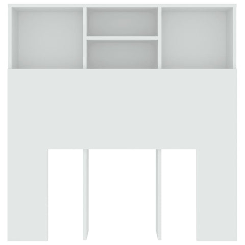 vidaXL Headboard Cabinet White 100x19x103.5 cm