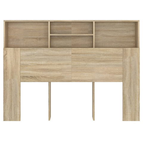 vidaXL Headboard Cabinet Sonoma Oak 140x19x103.5 cm