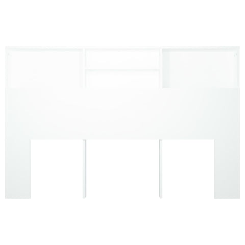 vidaXL Headboard Cabinet White 160x19x103.5 cm