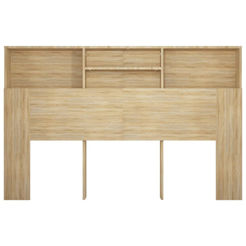 vidaXL Headboard Cabinet Sonoma Oak 160x19x103.5 cm