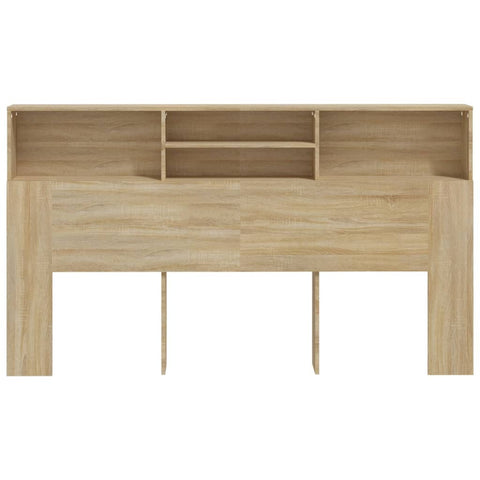 vidaXL Headboard Cabinet Sonoma Oak 180x19x103.5 cm