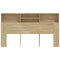 vidaXL Headboard Cabinet Sonoma Oak 180x19x103.5 cm