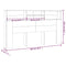 vidaXL Headboard Cabinet Sonoma Oak 180x19x103.5 cm