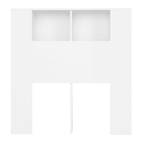 vidaXL Headboard Cabinet White 100x18.5x102.5 cm