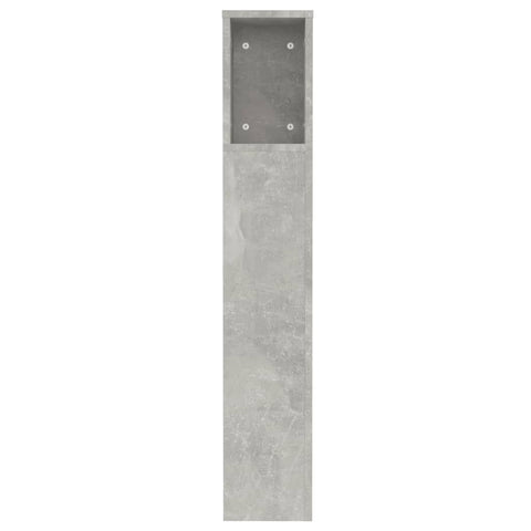 vidaXL Headboard Cabinet Concrete Grey 120x18.5x102.5 cm