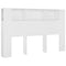 vidaXL Headboard Cabinet White 160x18.5x104.5 cm