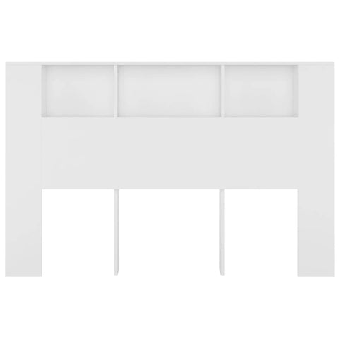 vidaXL Headboard Cabinet White 160x18.5x104.5 cm