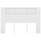 vidaXL Headboard Cabinet White 160x18.5x104.5 cm