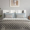 vidaXL Headboard Cabinet White 180x18.5x104.5 cm