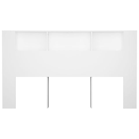 vidaXL Headboard Cabinet White 180x18.5x104.5 cm