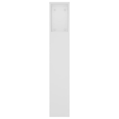 vidaXL Headboard Cabinet White 180x18.5x104.5 cm
