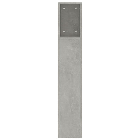 vidaXL Headboard Cabinet Concrete Grey 200x18.5x104.5 cm