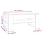 vidaXL Coffee Table Grey Sonoma 102x55x45 cm Engineered Wood
