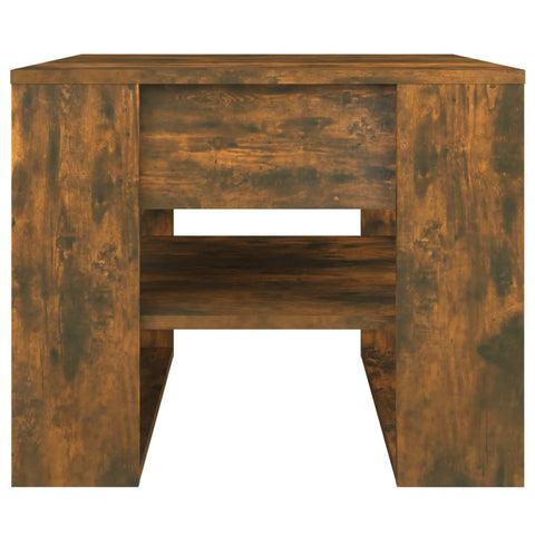 vidaXL Coffee Table Smoked Oak 55.5x55x45 cm Engineered Wood