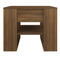 vidaXL Coffee Table Brown Oak 55.5x55x45 cm Engineered Wood