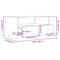 vidaXL Coffee Table Smoked Oak 102x55x42 cm Engineered Wood