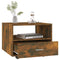 vidaXL Coffee Table Smoked Oak 55x55x40 cm Engineered Wood