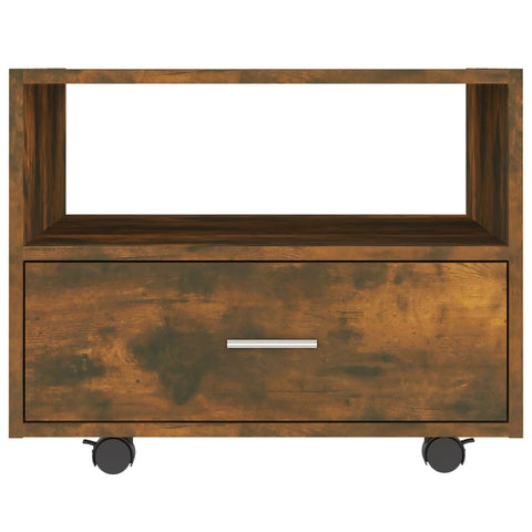 vidaXL Coffee Table Smoked Oak 55x55x40 cm Engineered Wood