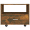 vidaXL Coffee Table Smoked Oak 55x55x40 cm Engineered Wood