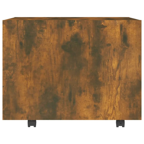vidaXL Coffee Table Smoked Oak 55x55x40 cm Engineered Wood