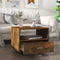 vidaXL Coffee Table Smoked Oak 55x55x40 cm Engineered Wood