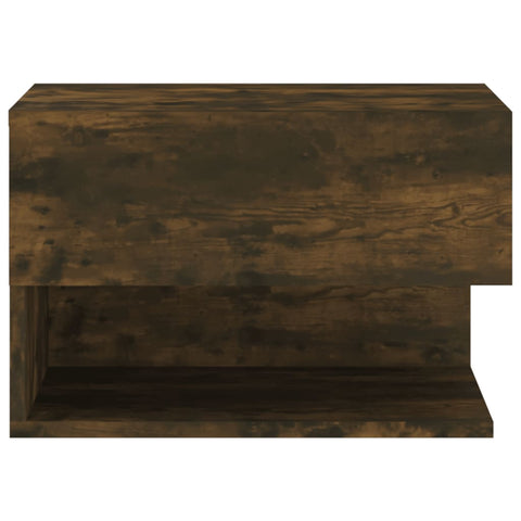 vidaXL Wall-mounted Bedside Cabinet Smoked Oak