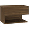 vidaXL Wall-mounted Bedside Cabinets 2 pcs Brown Oak