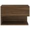 vidaXL Wall-mounted Bedside Cabinets 2 pcs Brown Oak