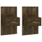 vidaXL Wall-mounted Bedside Cabinets 2 pcs Smoked Oak