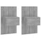vidaXL Wall-mounted Bedside Cabinets 2 pcs Grey Sonoma