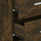 vidaXL Wall-mounted Bedside Cabinets 2 pcs Smoked Oak