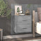 vidaXL Wall-mounted Bedside Cabinets 2 pcs Grey Sonoma