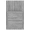 vidaXL Wall-mounted Bedside Cabinets 2 pcs Grey Sonoma