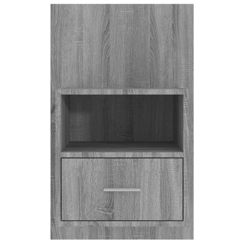 vidaXL Wall-mounted Bedside Cabinet Grey Sonoma