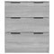 vidaXL Sideboard Grey Sonoma 60x30x70 cm Engineered Wood