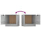 vidaXL Bedside Cabinets 2 pcs Grey Sonoma 40x39x40 cm