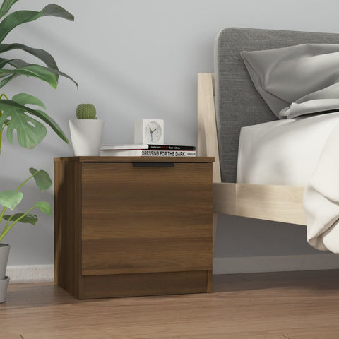 vidaXL Bedside Cabinets 2 pcs Brown Oak 40x39x40 cm