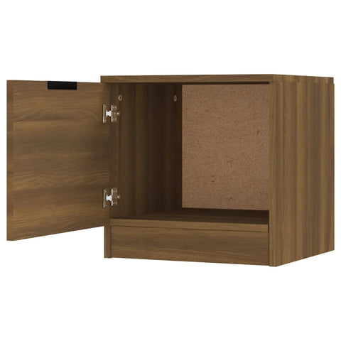 vidaXL Bedside Cabinets 2 pcs Brown Oak 40x39x40 cm