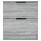 vidaXL Bedside Cabinets 2 pcs Grey Sonoma Engineered Wood