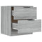 vidaXL Bedside Cabinets 2 pcs Grey Sonoma Engineered Wood