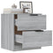 vidaXL Bedside Cabinets 2 pcs Grey Sonoma Engineered Wood