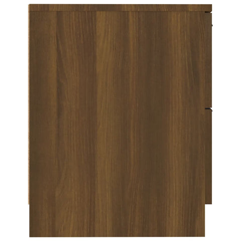 vidaXL Bedside Cabinets 2 pcs Brown Oak Engineered Wood