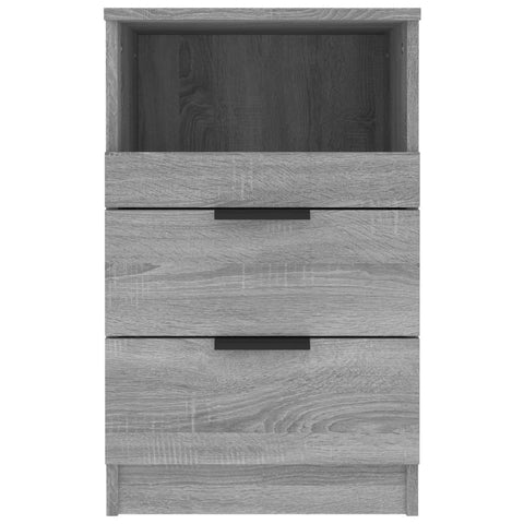 vidaXL Bedside Cabinets 2 pcs Grey Sonoma Engineered Wood