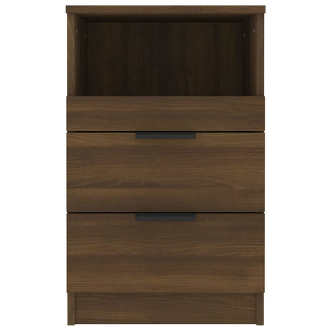 vidaXL Bedside Cabinets 2 pcs Brown Oak Engineered Wood