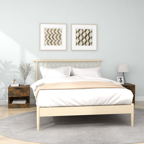 vidaXL Bedside Cabinets 2 pcs Smoked Oak Engineered Wood