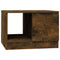 vidaXL Coffee Table Smoked Oak 50x50x36 cm Engineered Wood