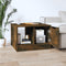 vidaXL Coffee Table Smoked Oak 50x50x36 cm Engineered Wood