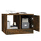 vidaXL Coffee Table Smoked Oak 50x50x36 cm Engineered Wood