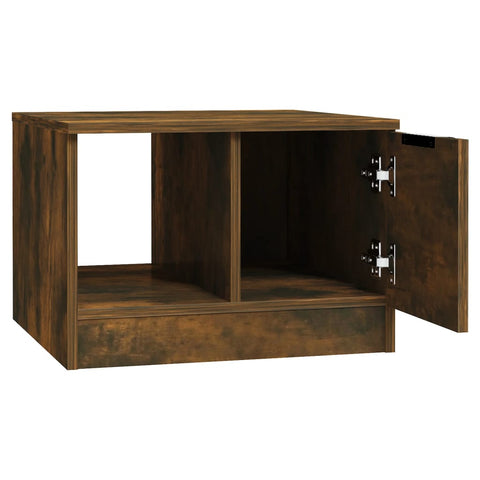 vidaXL Coffee Table Smoked Oak 50x50x36 cm Engineered Wood
