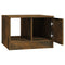 vidaXL Coffee Table Smoked Oak 50x50x36 cm Engineered Wood